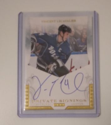 11-12 Panini Private Signings Vincent Lecavalier