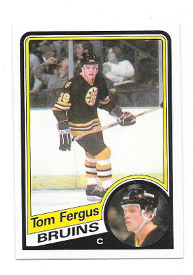 1984-85 OPC #4 Tom Fergus Boston Bruins