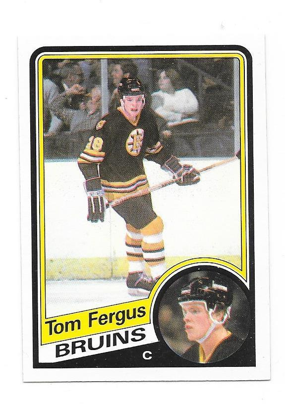 1984-85 OPC #4 Tom Fergus Boston Bruins