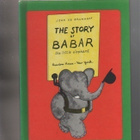 Brunhoff: The Story of Babar, Random House copyright 1961,K3 - pikkukuva 1