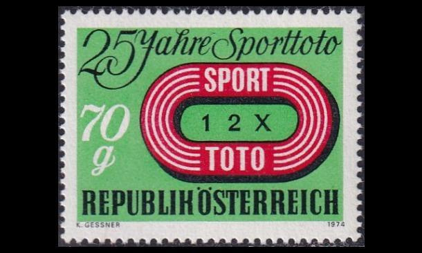 Itävalta 1468 ** Vakioveikkaus 25v (1974)