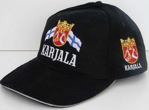 KARJALA Lippis Musta, ORIGINAL  Tarrasäätö  UUSI!