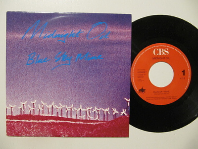 Midnight Oil Blue Sky Mine 7" sinkku