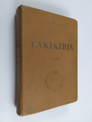 Lakikirja : 21/10 1698-30/1 1959