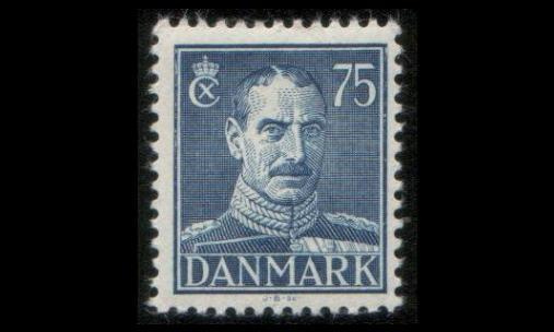 Tanska 293 ** Christian X 75 öre (1946)
