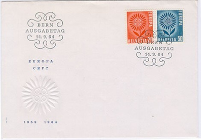 Sveitsi 1964 Eurooppa FDC
