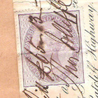 Letter, kirje tai asiakirja, London 1858. - pikkukuva 3