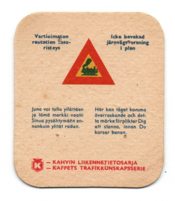 Kahvilappu Vartioimaton rautatien tasoristeys