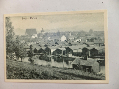 VANHA Postikortti Porvoo Kulk 1921