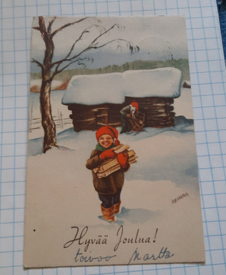 Bernard Hällström klapeja kantamassa, kulkenut