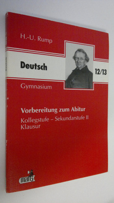 H.-U. Rumo : Deutsch 12/13 : Vorbereitung auf das Deutsch...
