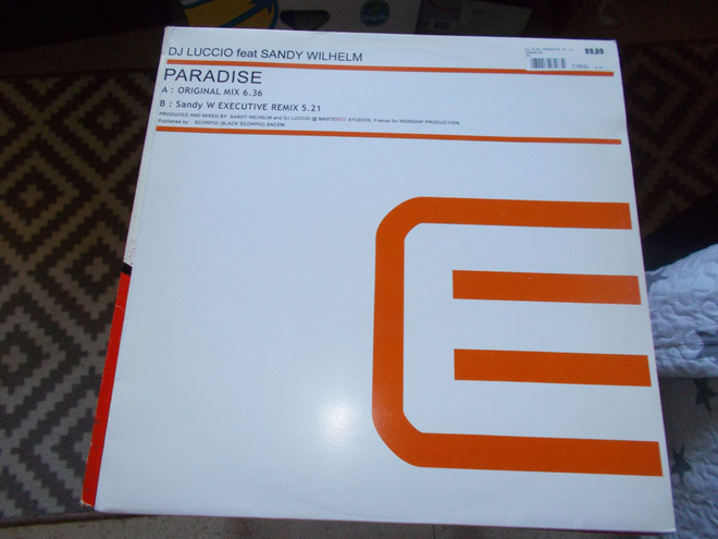 12" VINYYLI SINKKU DJ LUCCIO ft SANDY WILHELM ** PARADISE **