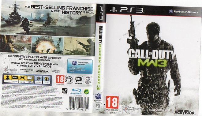 CALL OF DUTY MODERN WARFARE 3	(19 382)		PS3