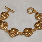 21k kullattu Kanadalainen Chunky Swirl Knots rannekoru - pikkukuva 1