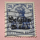 Deutsches Reich, Belgien 25 Cent postimerkki - pikkukuva 1
