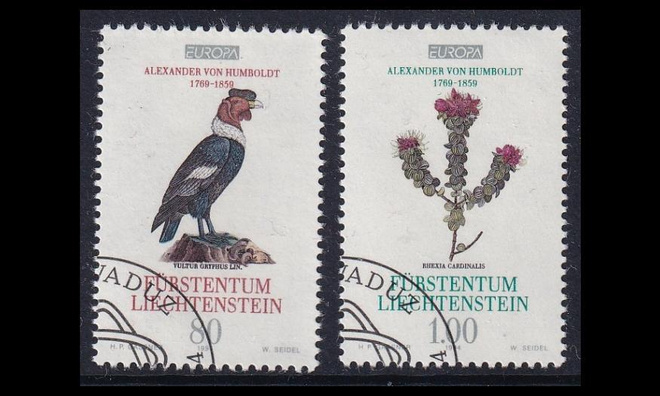 Liechtenstein 1079-80 o Europa suuret löydöt (1994)