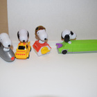 mcdonalds happy meal lelu tenavat snoopy 4kpl - pikkukuva 1