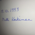 Matti Koskimaa : Veitsen terällä ( SIGNED) SIS POSTIKULU - pikkukuva 3