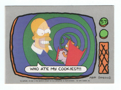 Purkkakuva SIMPSONS n:o 57 1990