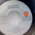 MIREILLE MATHIEU & PAUL ANKA::YOU & I / A MAN & A WOMAN:: 7" - pikkukuva 3