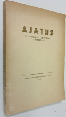 Ajatus 7 : Filosofisen yhdistyksen vuosikirja VII 1934