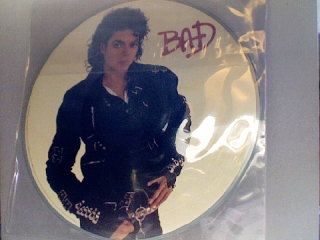 MICHAEL JACKSON :: BAD :: PICTURE DISC  VINYYLI LP  USA 1987