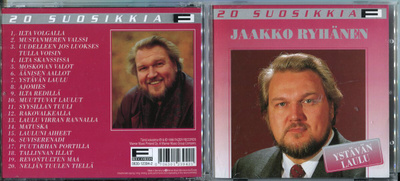JAAKKO RYHÄNEN . CD-LEVY . 20 SUOSIKKIA - YSTÄVÄN LAULU