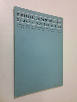Kirjallisuudentutkijain seuran vuosikirja 22