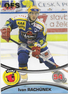 2006-07 OFS Plus #240 Ivan Rachunek HC Zlin ex- Vaasan Sport