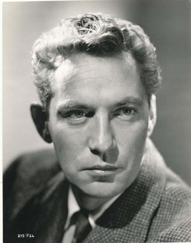 Filmitähti PETER FINCH - vanha isokokoinen valokuva