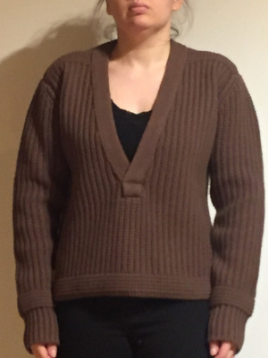 H&M ruskeanvihreä villapaita 38