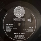 BLACK SABBATH - MASTER OF REALITY (LP) - pikkukuva 4