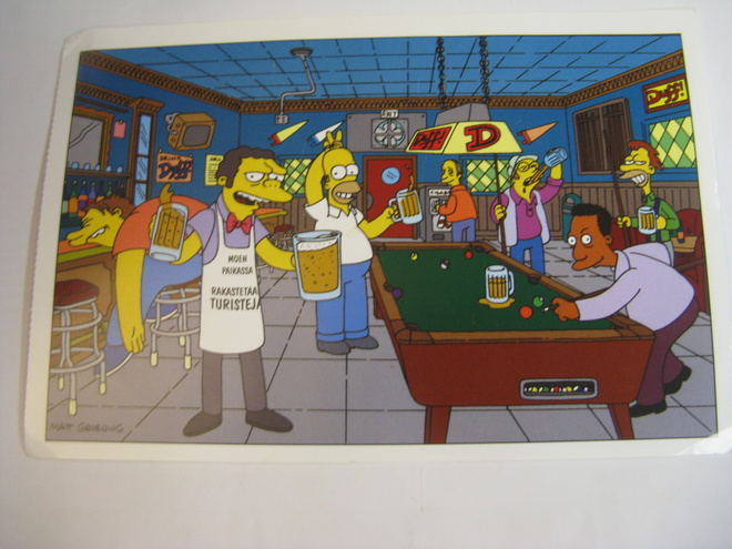 Simpsonit postikortti