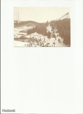 Lahti: Vanhan hyppyrimäen seutua vuonna 1932