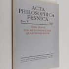 Eino Kaila : Zur Metatheorie der Quantenmechanik - pikkukuva 1
