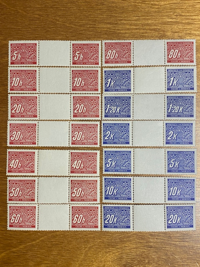 SAKSA BÖHMEN MÄHREN 1939 PORTO SARJA**