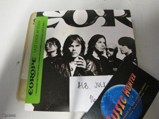 EUROPE - LAST LOOK AT EDEN CD SINGLE SLEEVE