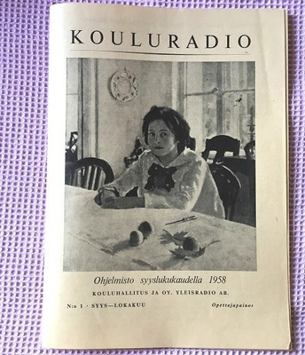 Kouluradio lehti Nro 1 1958