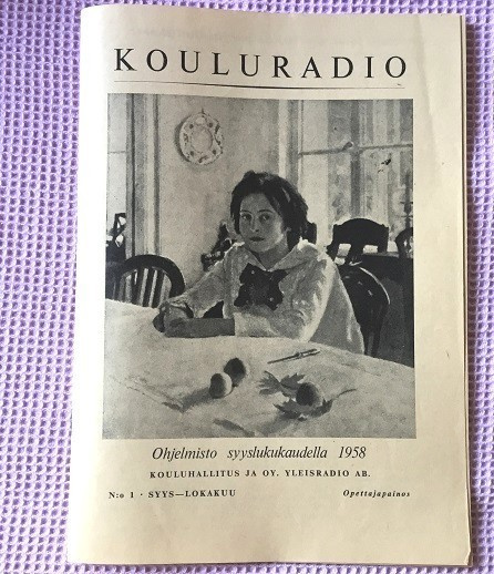 Kouluradio lehti Nro 1 1958