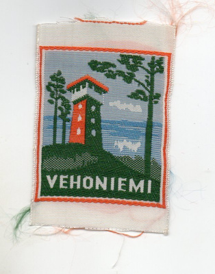 Kangasala/ Vehoniem: Matkailu /hihamerkki (kangasta)