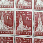 turun postimerkki arkki tuomiokirkko 700v 1929 1 1/2 mk - pikkukuva 2