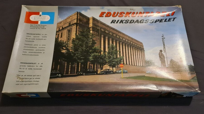 VINTAGE Lautapeli - EDUSKUNTAPELI  ( Kuvataide )