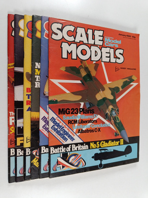 Scale models puolivuosikerta 1980 (Maaliskuun nro puuttuu)