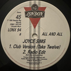 [12''] JOYCE SIMS: ALL AND ALL - pikkukuva 2