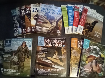 Metsästys/kalastus lehtiä 15 kpl