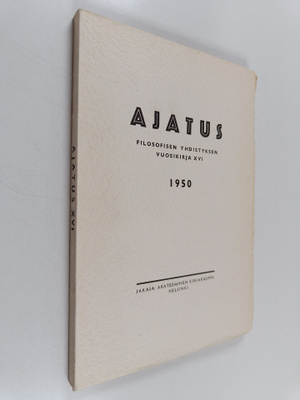 Ajatus 16 : filosofisen yhdistyksen vuosikirja 1950