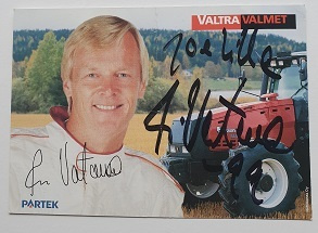 Ari Vatanen mainoskortti nimmarilla
