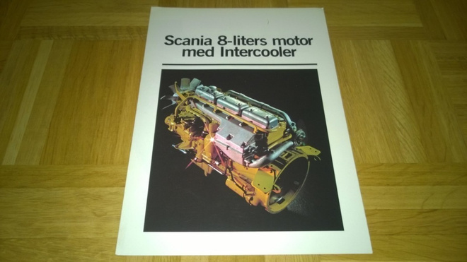 Esite Scania 82 8-litran moottori DSI 8, 1980-luvun alku