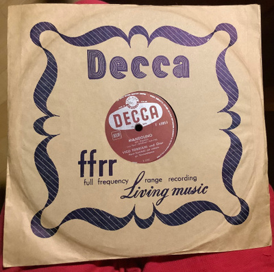 Savikiekko Decca ”Ro-ro Robinson” ”Mandolino”