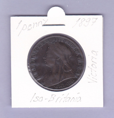 Iso-Britania 1 Penny v.1897 KM#790